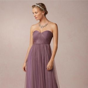 Jenny Yoo BHLDN Annabelle plum dress
